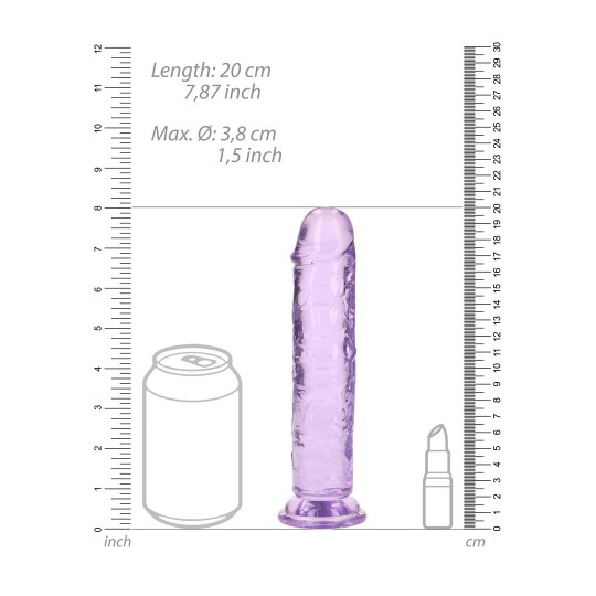 STRAIGHT REALISTIC DILDO WITH SUCTION CUP - 7' / 18