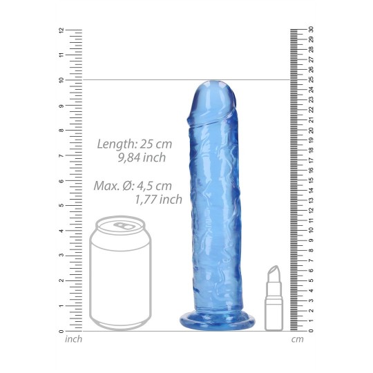 STRAIGHT REALISTIC DILDO WITH SUCTION CUP - 9' / 23