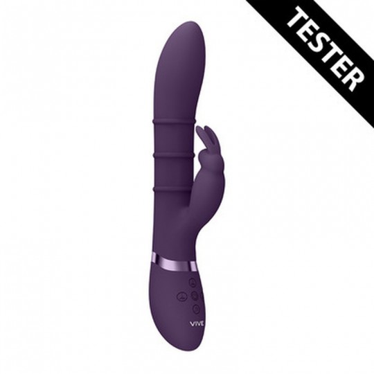 SORA - UP  DOWN STIMULATING RINGS, VIBRATING G-SPOT RABBIT - PURPLE - TESTER