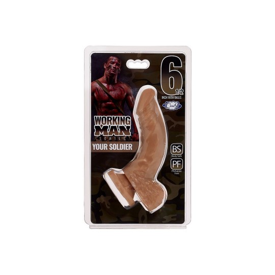 DILDO WORKING MAN YOUR SOLDIER 6.5' 16,5 CM