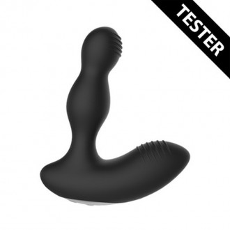 E-STIMULATION VIBRATING PROSTATE MASSAGER - BLACK - TESTER