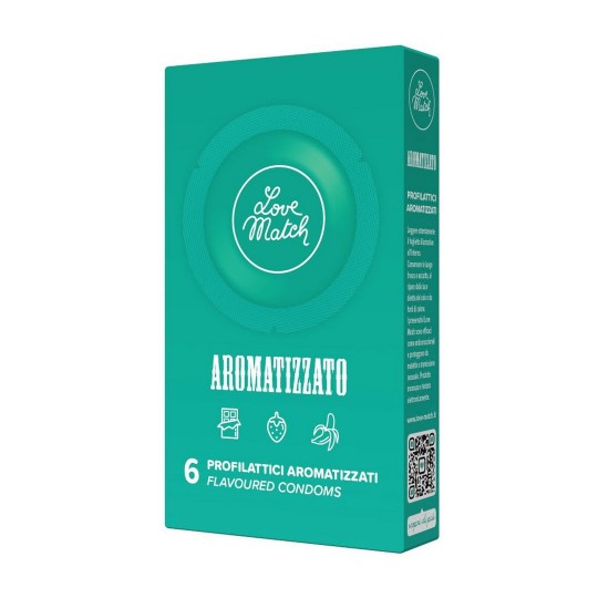 AROMATIZZATO - FLAVORED CONDOMS - 6 PIECES