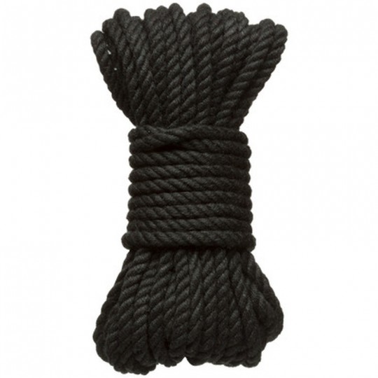 BIND AND TIE - 6MM HEMP BONDAGE ROPE - 30 FT - BLACK
