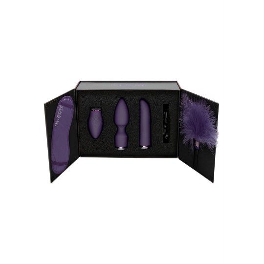PLEASURE KIT #4 - VIBRATOR WITH DIFFERENT ATTACHMENTS