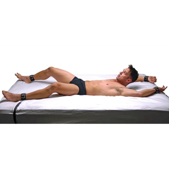 LEATHER BED RESTRAINT KIT