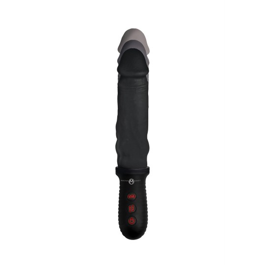 AUTO POUNDER - VIBRATING AND THRUSTING DILDO WITH HANDLE