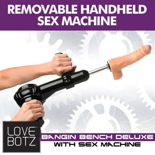 DELUXE BANGIN&#039; BENCH WITH SEX MACHINE - BLACK