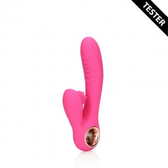 TONGUE FLICKERING AND HEATING RABBIT VIBRATOR - EXUBERANT PINK - TESTER