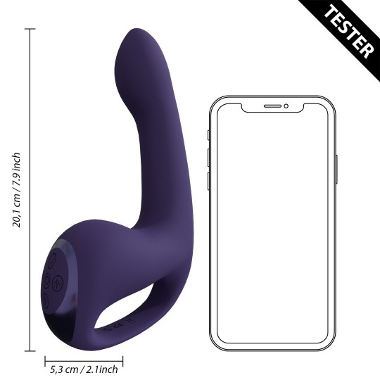 RIKO - TRIPLE THUMPER WITH FINGER MOTION AND PULSE WAVE STIMULATOR - PURPLE - TESTER