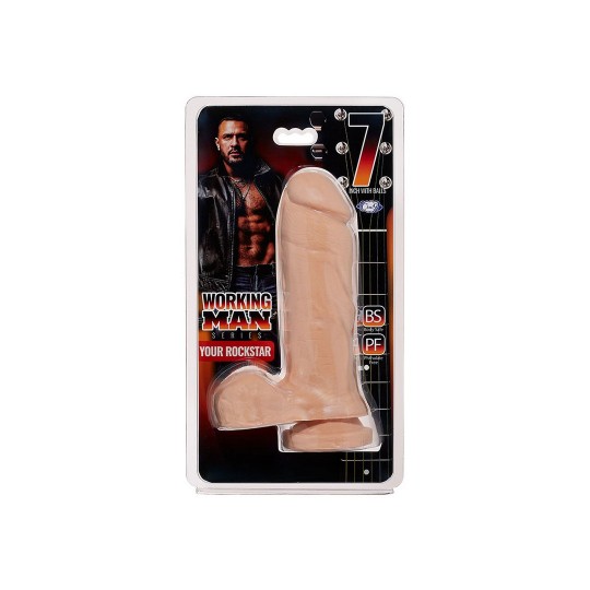 CLOUD 9 WORKING MAN YOUR ROCK STAR DILDO 7' 18 CM