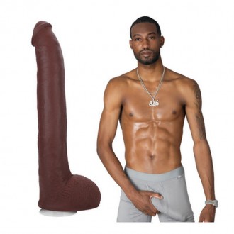 HOLLYWOOD CASH - REALISTIC ULTRASKYN DILDO - 11 / 29 CM - CHOCOLATE