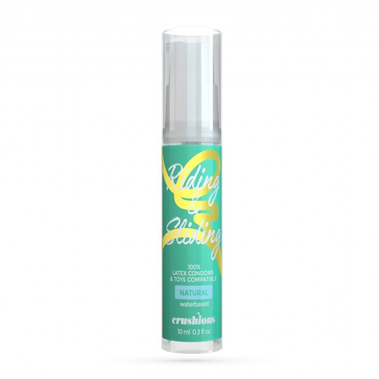 GEL LUBRIFICANTE RIDING &amp; SLIDING À BASE DE ÁGUA CRUSHIOUS 10ML