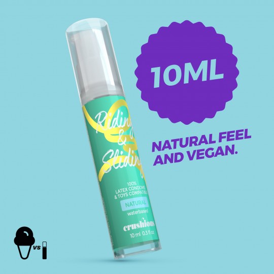 GEL LUBRIFICANTE RIDING &amp; SLIDING À BASE DE ÁGUA CRUSHIOUS 10ML