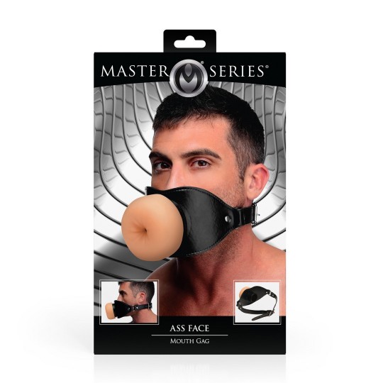 BÂILLON AVEC MASTURBATEUR EN FORME D'ANUS ASS FACE XR BRANDS