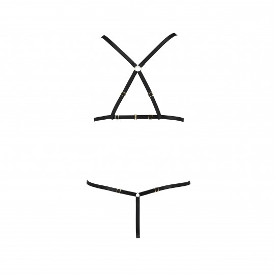 ENSEMBLE 2 PIÈCES ARMANDA NOIR DEVIL COLLECTION PASSION