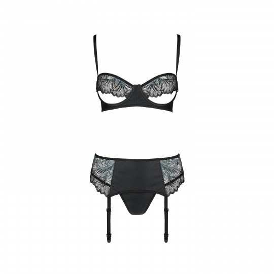 CONJUNTO DE 3 PEÇAS ASTRIDA PRETO PASSION