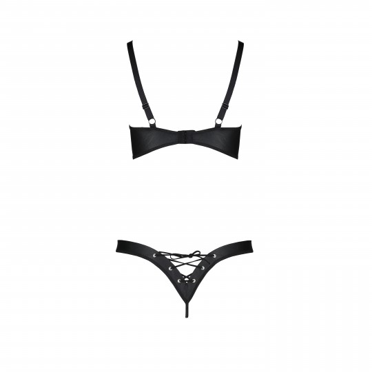 PASSION CELIN BIKINI 2 PIECE SET BLACK QUEEN SIZE