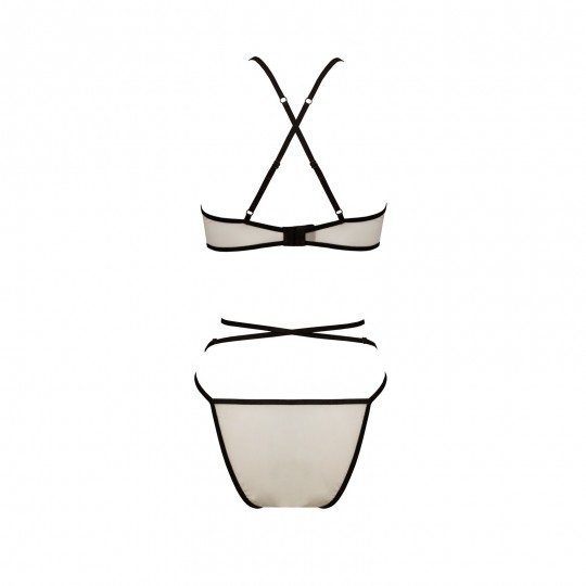 CONJUNTO DE 2 PEÇAS CHIKA BEGE DEVIL COLLECTION PASSION