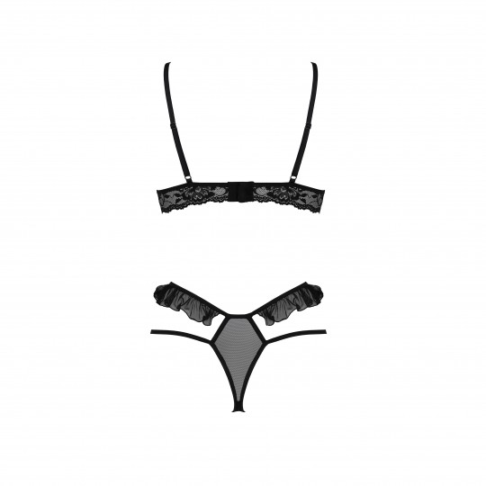 CONJUNTO DE 2 PIEZAS DOLLY NEGRO EROTIC LINE PASSION