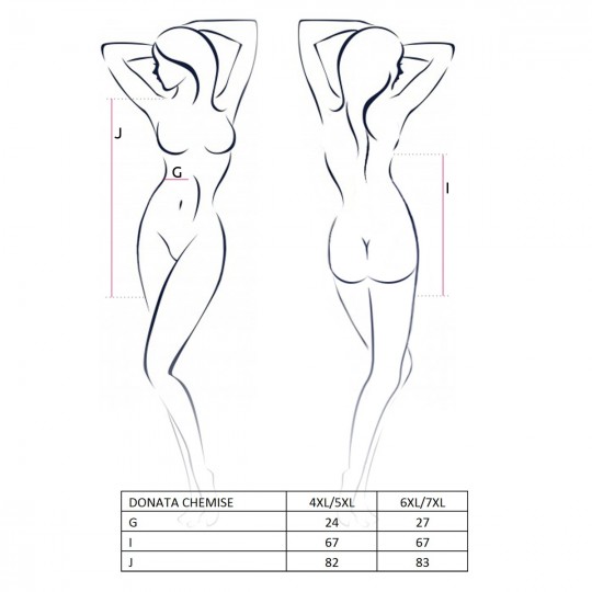 PICARDÍA Y TANGA DONATA NEGRO TALLA QUEEN PASSION