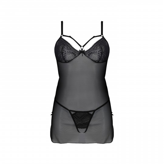 NUISETTE ET STRING DROSERA NOIR ECO COLLECTION PASSION