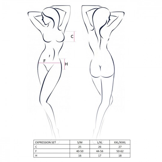 ENSEMBLE 3 PIÈCES EXPRESSION NOIR PASSION