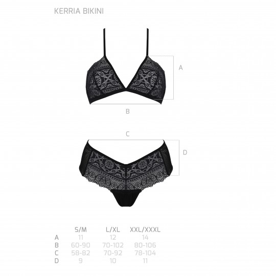 ENSEMBLE 2 PIÈCES KERRIA BIKINI NOIR ECO COLLECTION PASSION