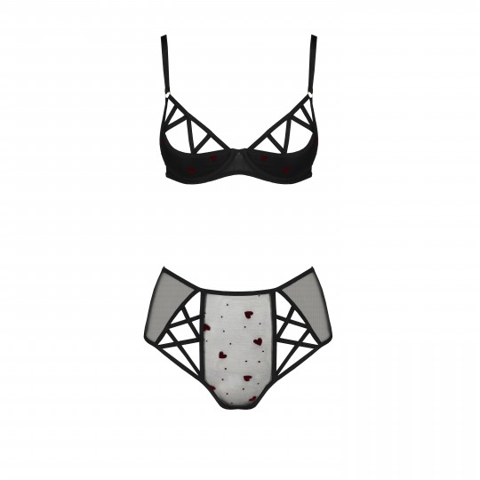 CONJUNTO DE 2 PIEZAS LOVELIA BIKINI NEGRO PASSION