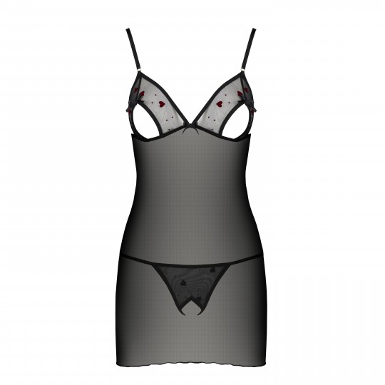 LOVELIA CHEMISE BLACK  - PASSION