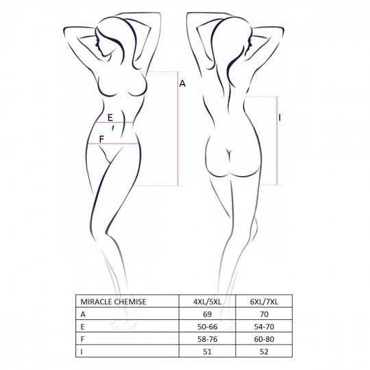 MIRACLE CHEMISE WHITE  - PASSION
