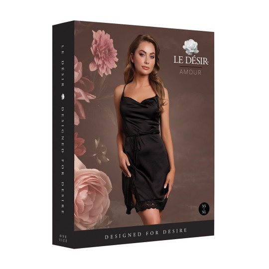 VESTIDO OPEN BACK NEGRO LE DÉSIR