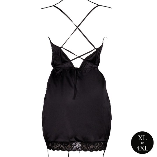 VESTIDO OPEN BACK NEGRO TALLA QUEEN LE DÉSIR