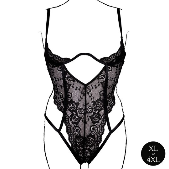 BODY LACE UNDERWIRED NOIR TAILLE REINE LE DÉSIR