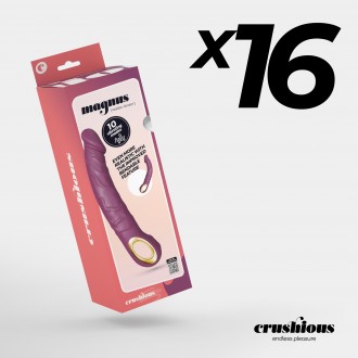 CONFEZIONE DA 16 VIBRATORE FLESSIBILE MAGNUS BEND VIOLA CRUSHIOUS