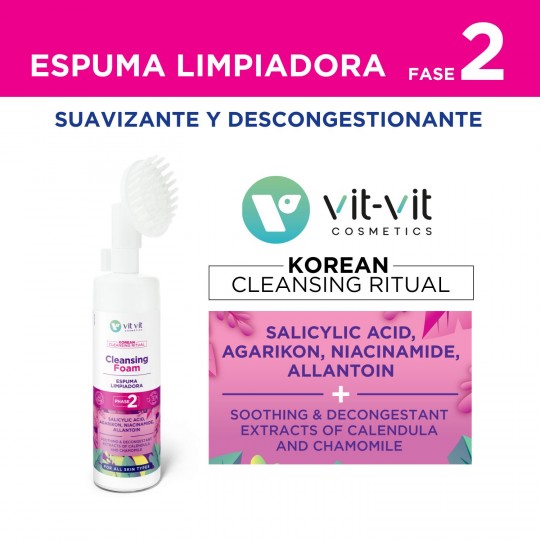 SCHIUMA DI PULIZIA KOREAN BEAUTY NOURISHING AND CLEANSER BALM VIT VIT COSMETICS 150ML