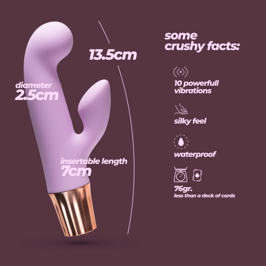 МИНИ ВИБРАТОР CRUSHIOUS MELLOW CONY ЛАВАНДА