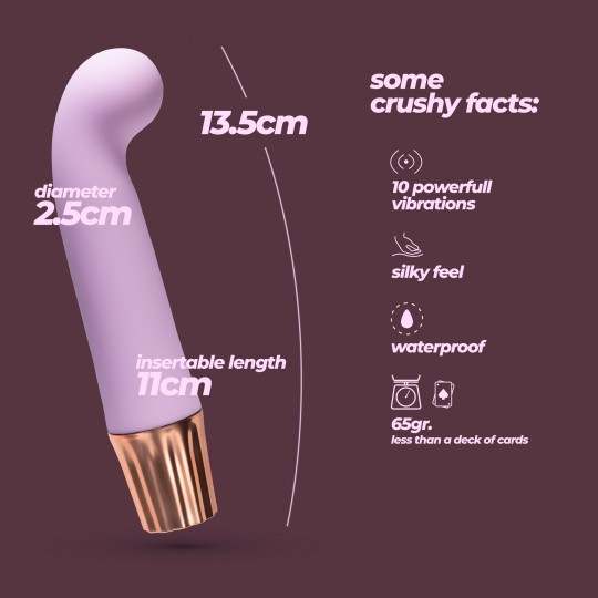 МИНИ ВИБРАТОР CRUSHIOUS MELLOW GEE ЛАВАНДА