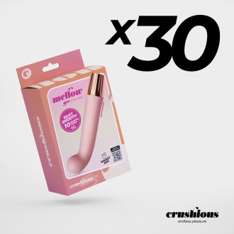 PACK OF 30 CRUSHIOUS MELLOW GEE MINI VIBRATOR PINK