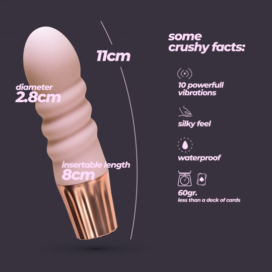 МИНИ ВИБРАТОР CRUSHIOUS MELLOW BUBBLES РОЗОВЫЙ