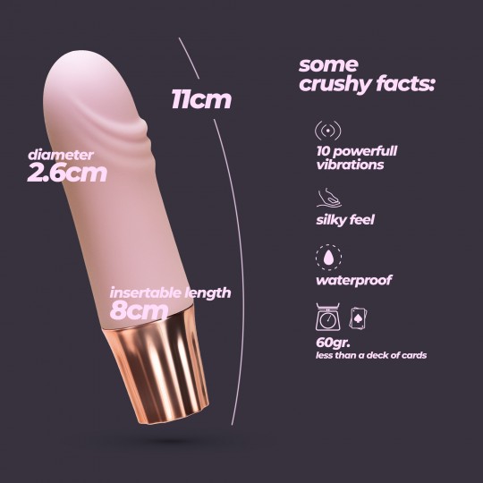 MINI VIBRATEUR MELLOW WAVES ROSE CRUSHIOUS