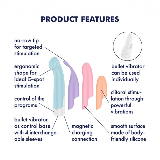 SET DA VIBRATORI PLAYFUL FOUR SATISFYER