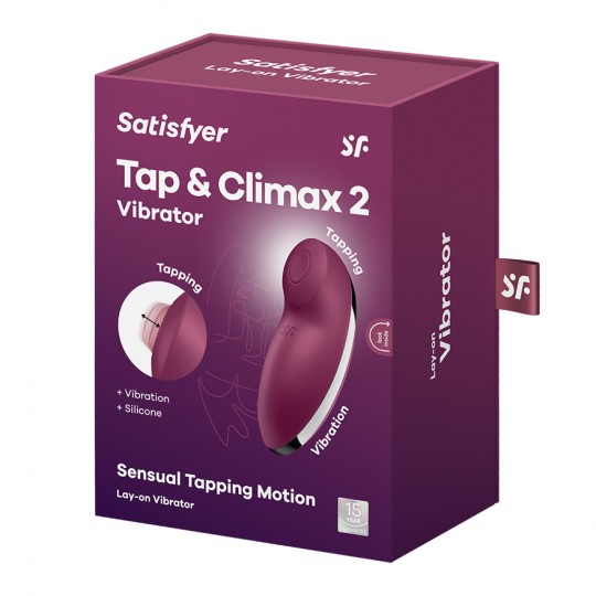 STIMULATEUR TAP &amp; CLIMAX 2 ROUGE SATISFYER