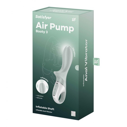 SATISFYER AIR PUMP BOOTY 3 GREY VIBRATOR