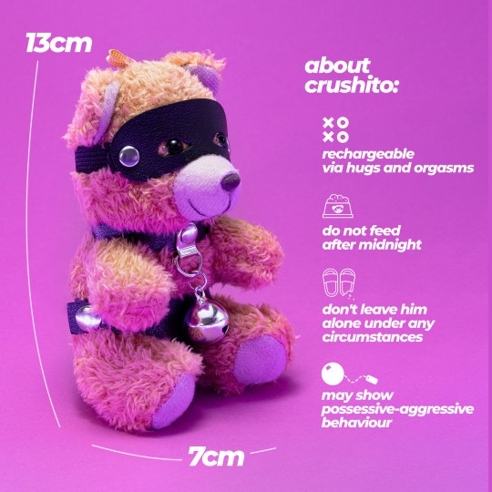 ANNEAU PORTE-CLEFS EN FORME D'OURS CRUSHITO AVEC CLOCHE CRUSHIOUS