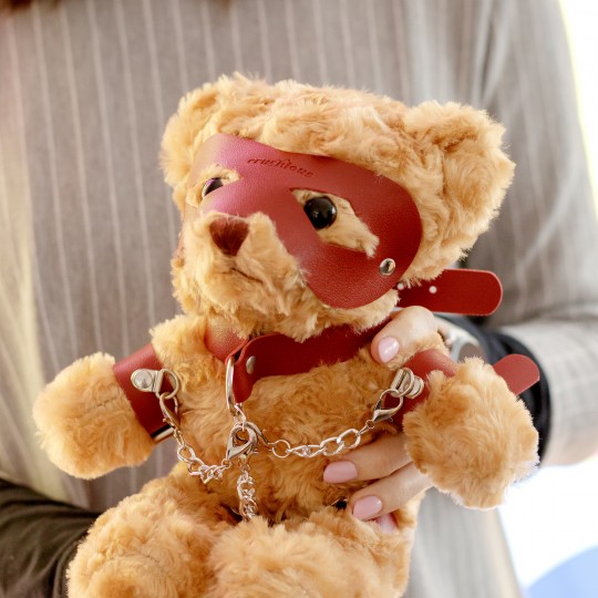 OSO TEDDY BONDAGE CRUSHITO ROJO 31CM CRUSHIOUS