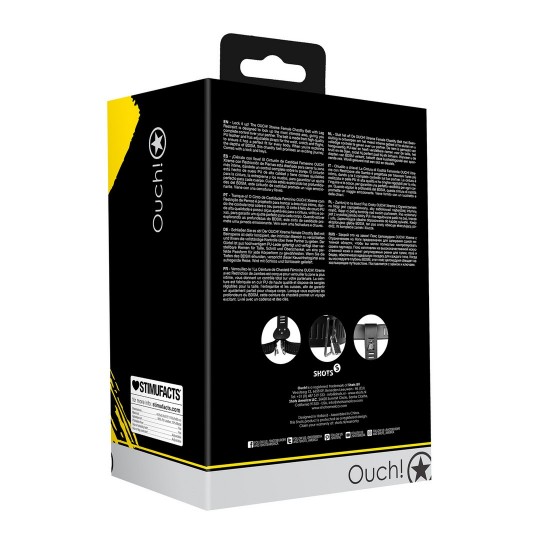 CEINTURE DE CHASTETÉ AVEC RESTRICTIONS POUR LES JAMBES XTREME OUCH!