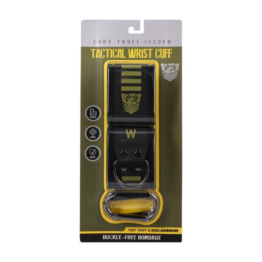 TACTICAL WRIST CUFFS - BLACK/GREEN