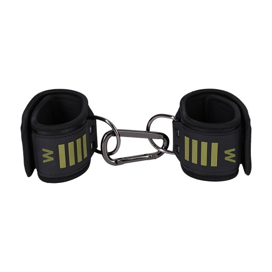 TACTICAL WRIST CUFFS - BLACK/GREEN