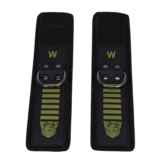 TACTICAL WRIST CUFFS - BLACK/GREEN