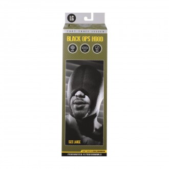 BLACK OPS HOOD - LARGE - BLACK